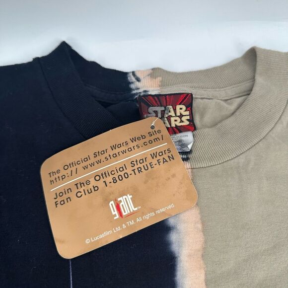 Vintage Star Wars Darth Maul Half And Half Tee Dyed NWT Large - Picture 5 of 8